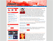 Tablet Screenshot of cinsky.cz